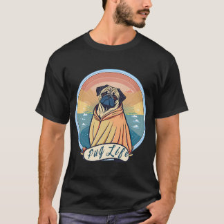 Camiseta Vida Original de Pug vintage
