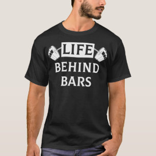 Camiseta Vida por trás dos Bares Engraçado Peso da Malha