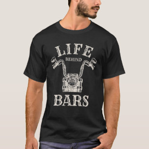 Camiseta Vida por trás dos Bares Motorcycle Rider Chopper