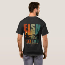 Vida Real Pesca ao Pôr do Sol Vintage