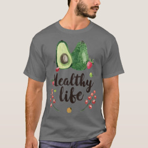 Camiseta Vida Saudável Vegan Avocado Amadurece Farmácia Veg