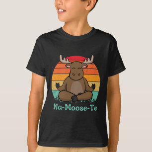 Camiseta Vida Selvagem Caprichosa Na-moose-te Ioga de Alce