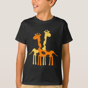 Camiseta vida selvagem da girafa africa safari