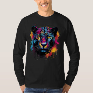 Camiseta Vida Selvagem de Arte Lápida Grande Gato Lover Pre