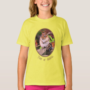 Camiseta Vida Selvagem de Chipmunk Custa Personalizada