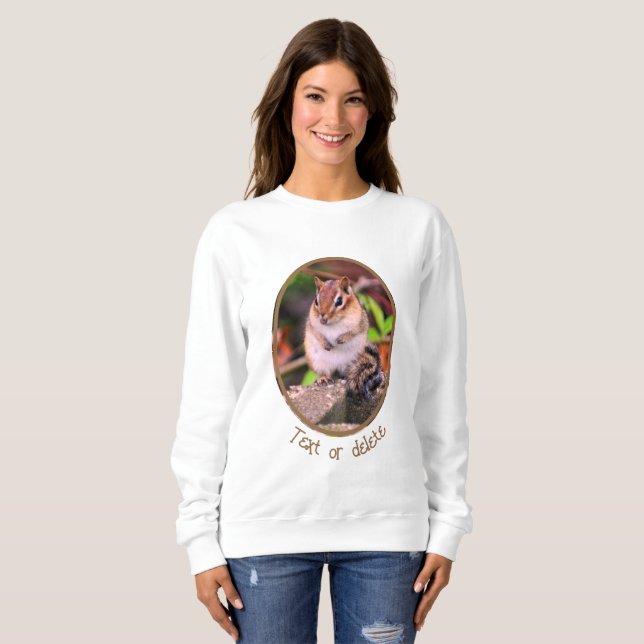 Camiseta Vida Selvagem de Chipmunk Custa Personalizada (Frente Completa)