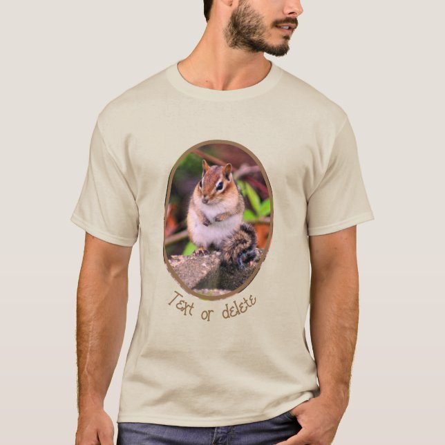 Camiseta Vida Selvagem de Chipmunk Custa Personalizada (Frente)