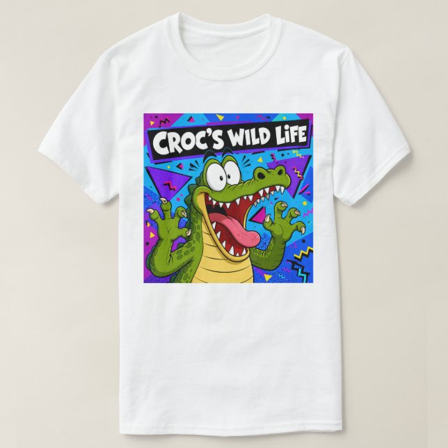 CAMISETA VIDA SELVAGEM DO CROC (Frente do Design)
