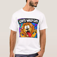 Vida Selvagem do Leo Desenho Animado Divertido Leã