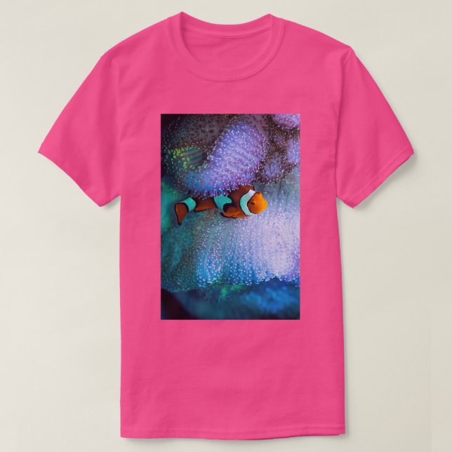 Camiseta Vida selvagem do Oceano Colorido (Frente do Design)