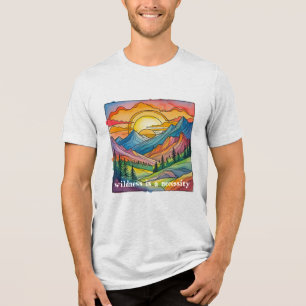 Camiseta Vida selvagem é uma necessidade salve nossas terra