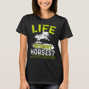 Camiseta Vida sem Cavalos Eu acho que não dirijo Horseba