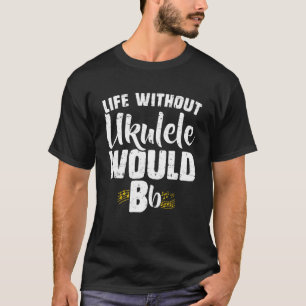 Camiseta Vida Sem Ukulele, Leitor De Violão Havaiano