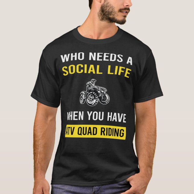 Camiseta Vida Social ATV Quad Ring (Frente)