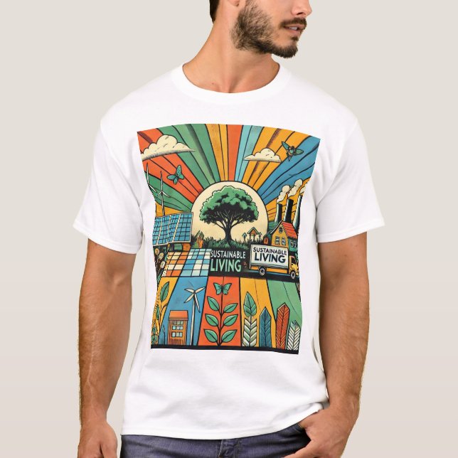 Camiseta Vida sustentável (Frente)