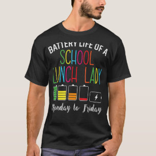 Camiseta Vida Útil Da Bateria De Um Trabalho De Dama De Alm