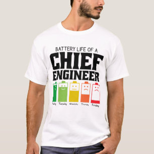 Camiseta Vida Útil de um Engenheiro-Chefe