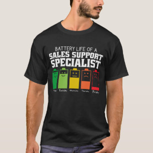 Camiseta Vida Útil de um Especialista de Suporte de Vendas
