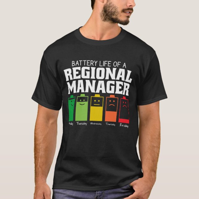 Camiseta Vida Útil de um Gerente Regional (Frente)