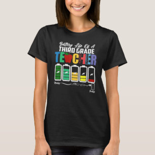 Camiseta Vida útil de um professor da terceira série primei