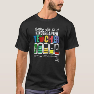 Camiseta Vida útil de um professor de jardim de infância de
