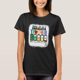Camiseta Vida útil de um professor de jardim de infância pr