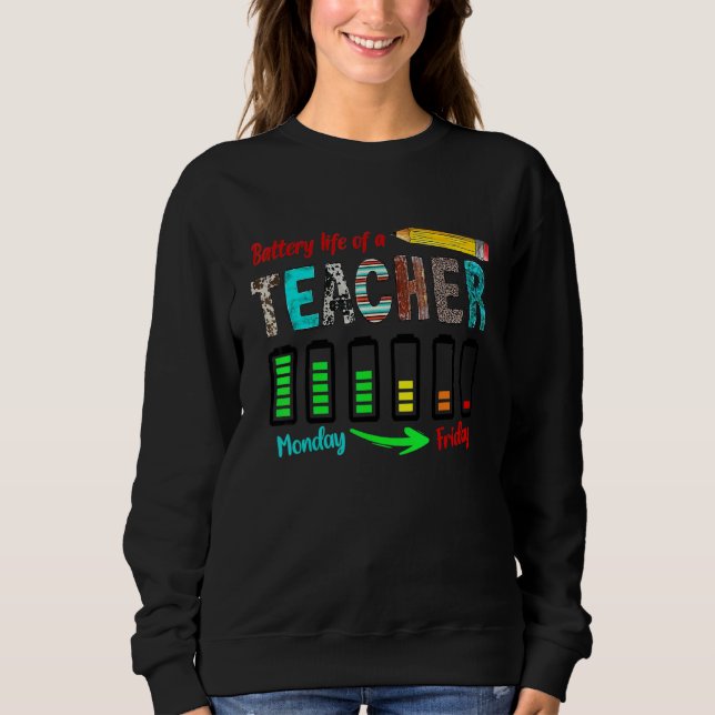 Camiseta Vida Útil de um Professor de Segunda a Sexta-Feira (Frente)