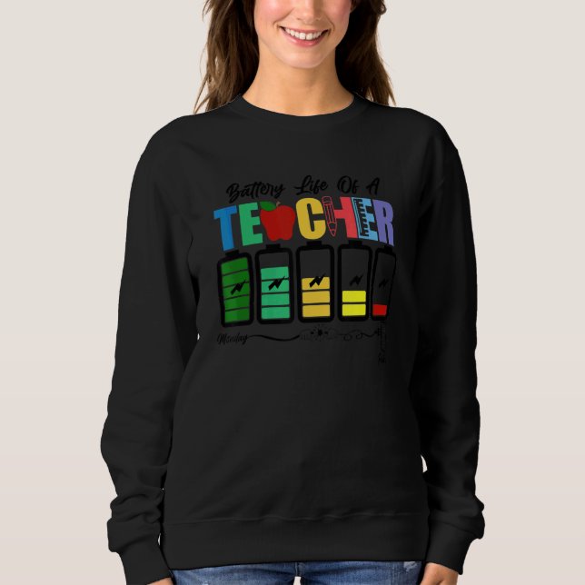 Camiseta Vida útil de um professor  Vida de professor de vo (Frente)