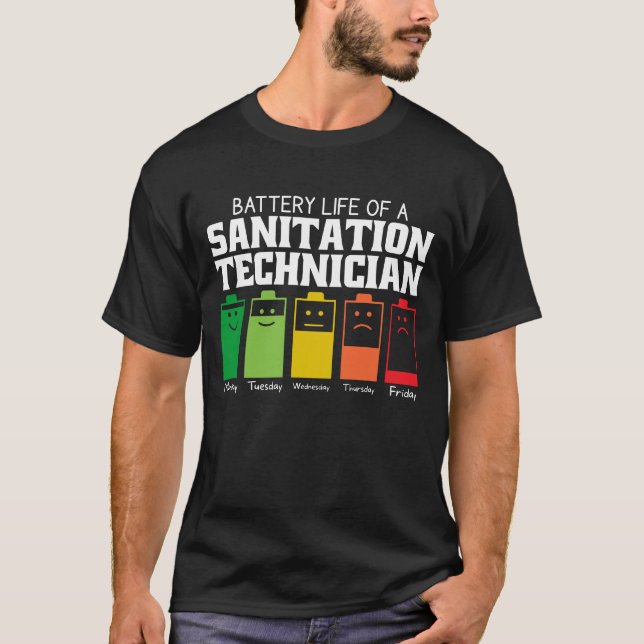 Camiseta Vida Útil de um Técnico de Saneamento (Frente)