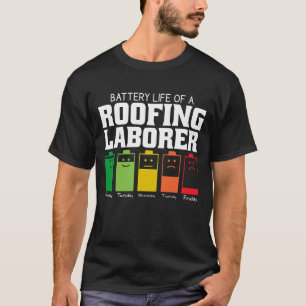 Camiseta Vida Útil de um Trabalhador de Telhados