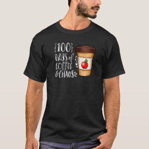 Camiseta Vida útil de uma enfermeira escolar Feliz 100 dias