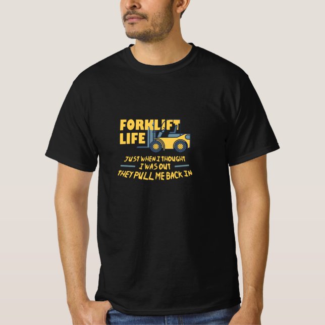 Camiseta Vida útil do empilhador (Frente)