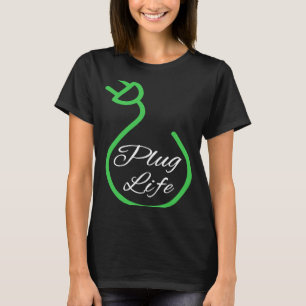 Camiseta Vida útil do plugue, proprietário de VE orgulhoso,
