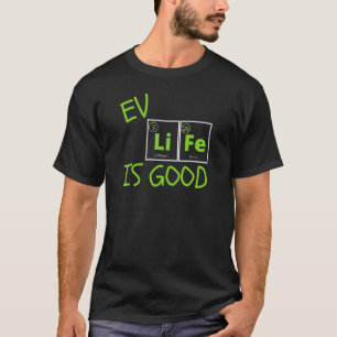 Camiseta Vida Útil Periódica Mesa de Elementos Modo Ecológi