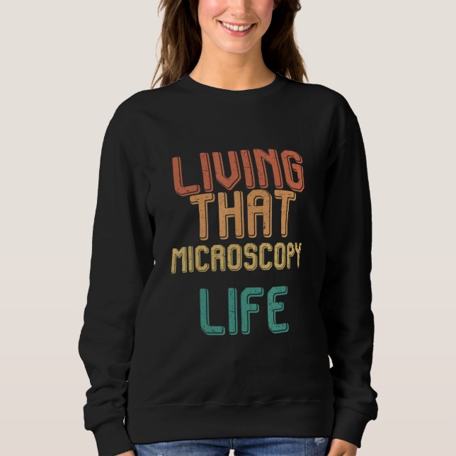 Camiseta Vida vintage que MICROSCÓPIO vida (Frente)