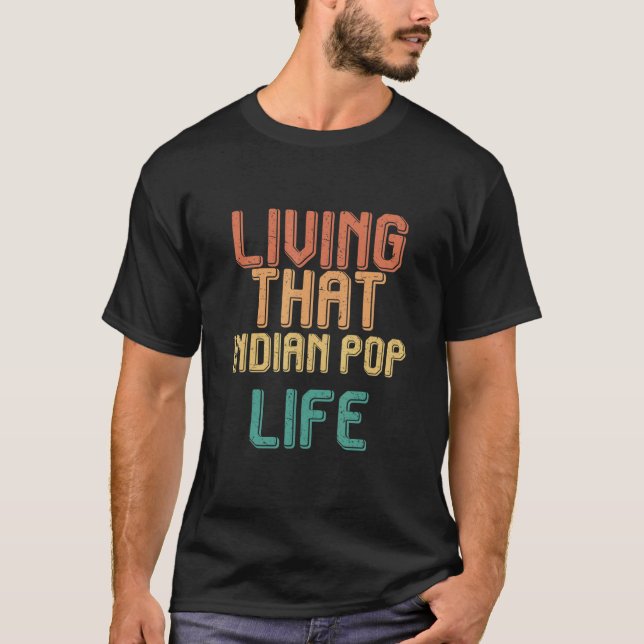 Camiseta Vida vintage que vida POP INDIANA (Frente)