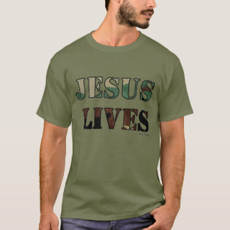 Camiseta Vidas de Jesus - exército/verde da fadiga