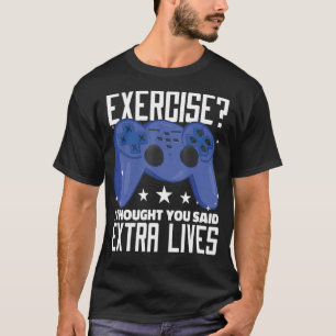 Camiseta Vidas Extra Controlador de Jogo de Vídeo Retroviso