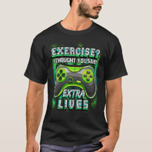 Camiseta Vidas Extra Controlador de Vídeo de Jogo Trazer Ga