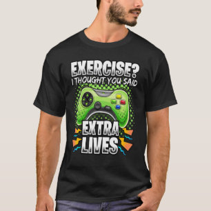 Camiseta Vidas Extra Controlador de Vídeo de Jogo Trazer Ga
