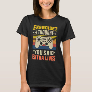 Camiseta Vidas Extras Controle de Videogame Gamer Vintage B
