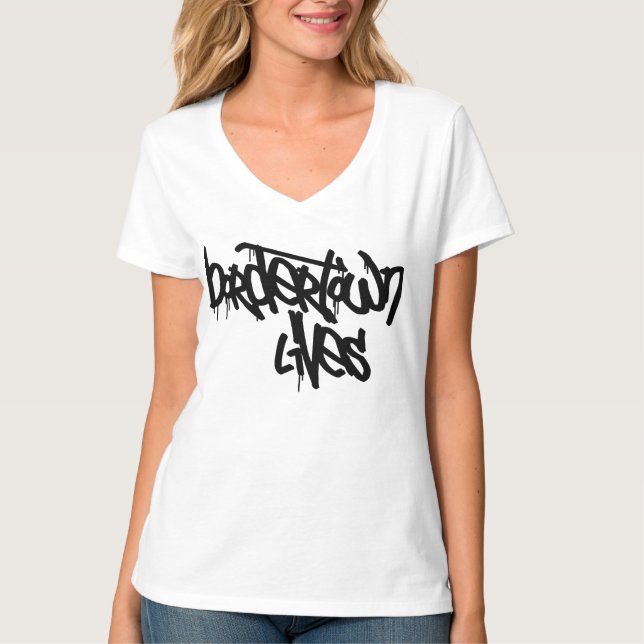 Camiseta vidas na cidade da fronteira (Frente)