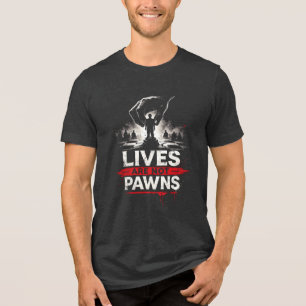 Camiseta Vidas Não São Peões – Design de Direitos Humanos C