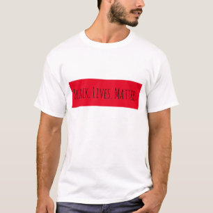 Camiseta Vidas Negras Importam Retângulo Vermelho