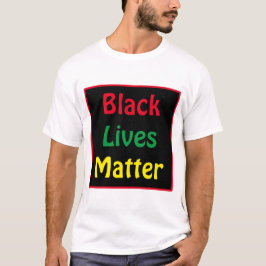 Camiseta Vidas Negras Importam Texto Negrito
