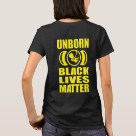 CAMISETA VIDAS NEGRAS NÃO NASCIDAS IMPORTAM ARTES DE PROPRI