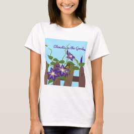 Camiseta Videira Clematis no Jardim 