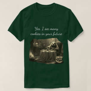 Camiseta Vidente Castor Vejo muitos biscoitos no seu