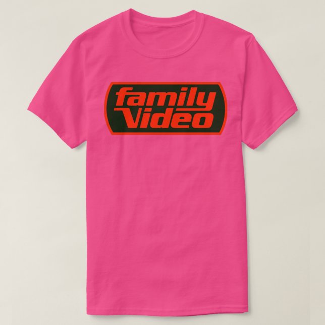 Camiseta Vídeo da família (Frente do Design)