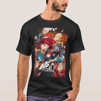 Camiseta Vídeo de Arte de Caixa de Colagem de Personagens